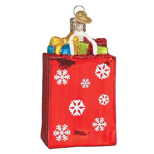 Old World Christmas Holiday Shopping Bag - No Box Nb2994