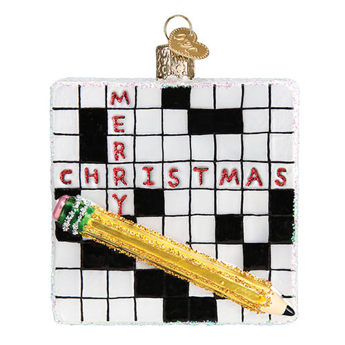 Old World Christmas Crossword Puzzle - No Box Nb2971