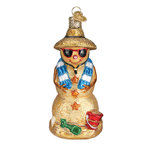 Old World Christmas Sand Snowman - No Box Nb2900