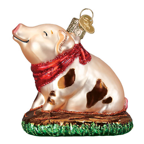 Old World Christmas Piggy In The Puddle - No Box Nb2871
