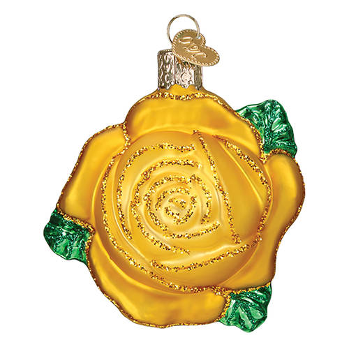 Old World Christmas Yellow Rose - No Box Nb2841