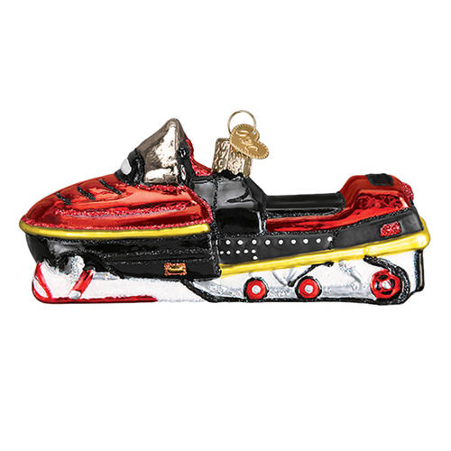 Old World Christmas Snowmobile - No Box Nb2810
