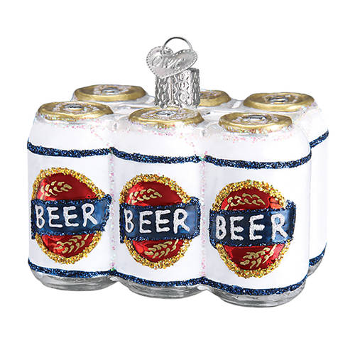 Old World Christmas Six Pack Of Beer - No Box Nb2747