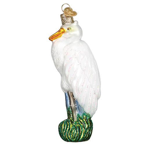 Old World Christmas Great Egret - No Box Nb2712
