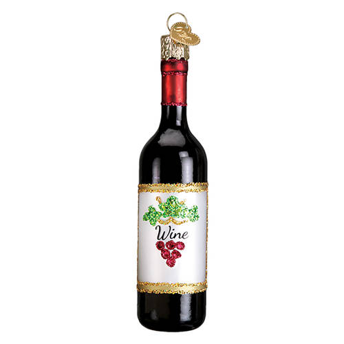 Old World Christmas Red Wine Bottle - No Box Nb2614