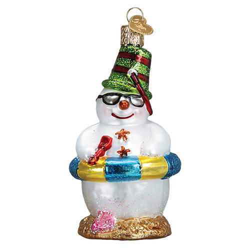 Old World Christmas Snowman On Beach - No Box Nb2587
