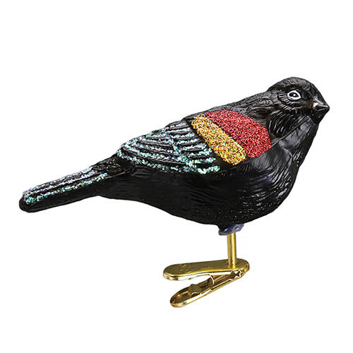 Birds - Clip-On Red-Winged Blackbird - No Box