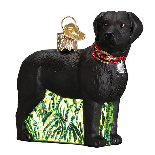 Old World Christmas Standing Black Lab - No Box Nb2570