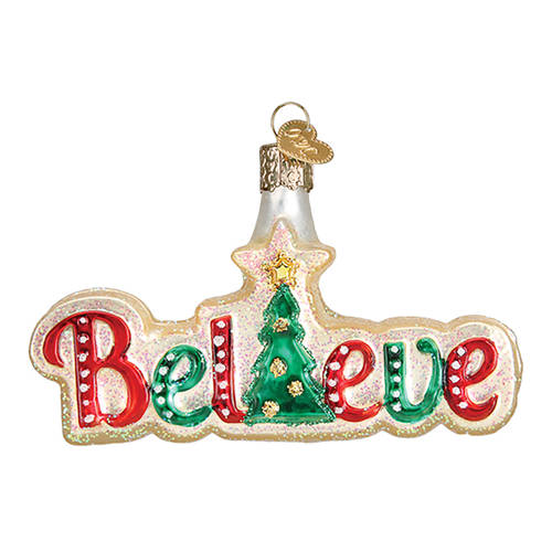 Old World Christmas Believe - No Box Nb2445