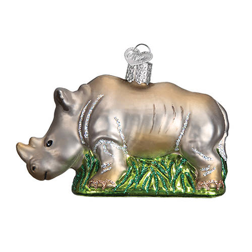 Old World Christmas Rihnoceros - No Box Nb2373