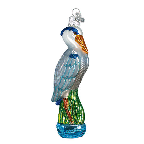 Old World Christmas Blue Heron - No Box