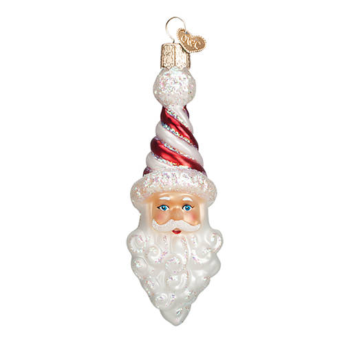 Old World Christmas Peppermint Twist Santa - No Box Nb2289