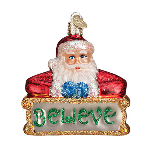 Old World Christmas Believe Santa - No Box Nb2152