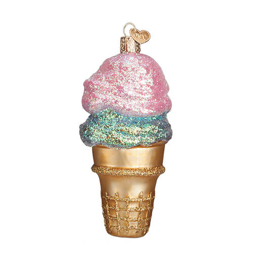 Old World Christmas Double Dip - Ice Cream Cone - No Box Nb2111