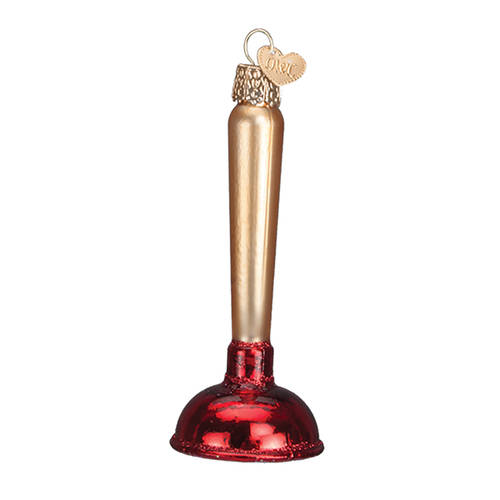 Old World Christmas Toilet Plunger - No Box Nb2110