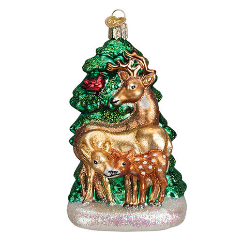 Old World Christmas Deer Family - No Box Nb2060