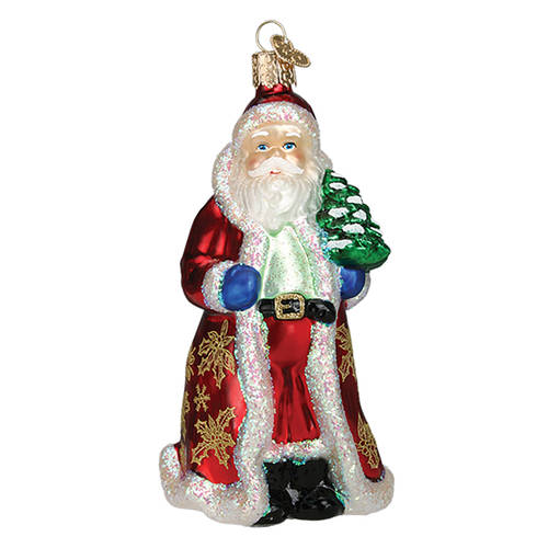 Old World Christmas Glistening Golden Santa - No Box Nb1998
