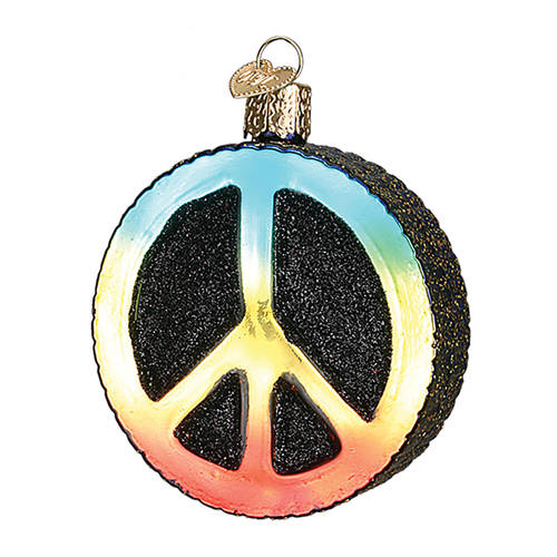 Old World Christmas Peace Sign - No Box Nb1980