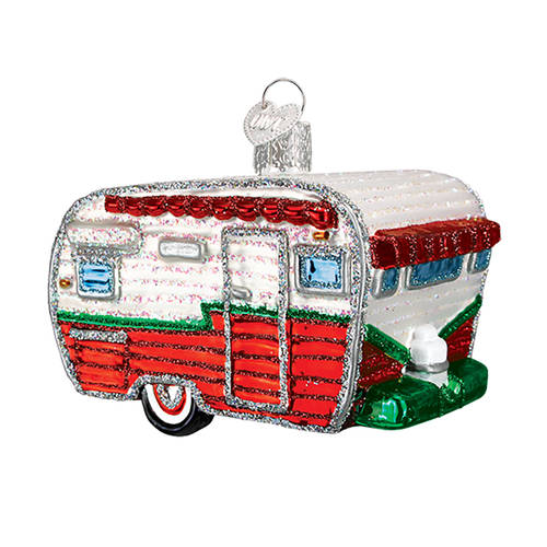 Old World Christmas Travel Trailer - No Box Nb1798