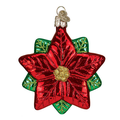 Old World Christmas Poinsettia Star - No Box Nb1737
