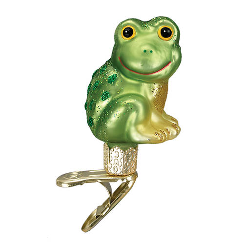 Old World Christmas Clip-On Happy Froggy - No Box Nb1572