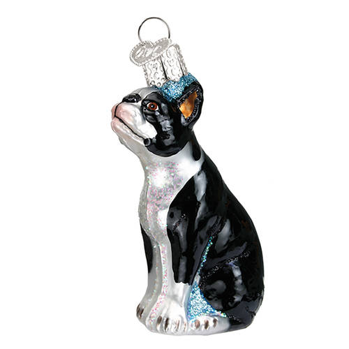 Old World Christmas Boston Terrier - No Box Nb1560