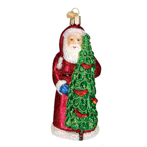 Old World Christmas Santa With Calling Birds - No Box Nb1474