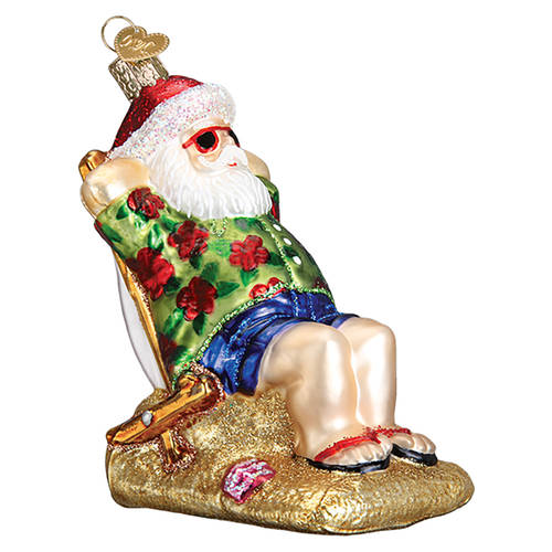 Old World Christmas Sunning Santa - No Box Nb2647