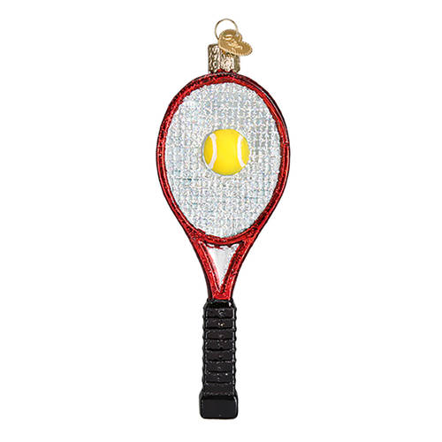 Old World Christmas Tennis Racket - Red - No Box Nb2434