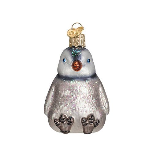 Old World Christmas Penguin Chck-Sitting - No Box Nb2226