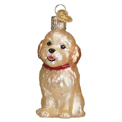 Old World Christmas Cockapoo Puppy - No Box Nb2218