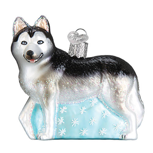 Old World Christmas Siberian Husky - No Box Nb2553