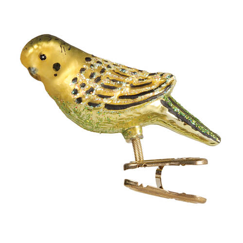 Birds - Clip-On Miniature Parakeet-Green - No Box 49a