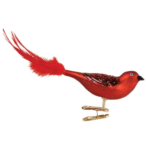 Old World Christmas Brilliant Songbird-Red - Nb826, No Box