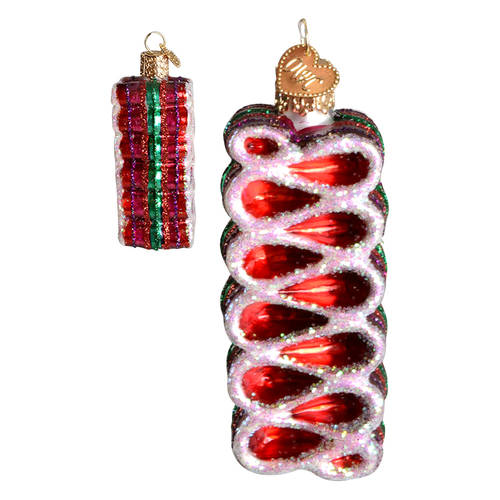 Old World Christmas Ribbon Candy-Red Purple Green - Nb680, No Box