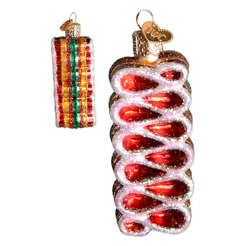 Old World Christmas Ribbon Candy-Red Gold Green - Nb679, No Box
