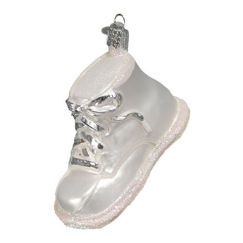 Old World Christmas Baby Shoe White - No Box Nb1869