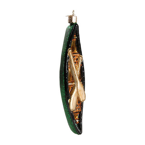 Old World Christmas Canoe-Green - No Box Nb1271