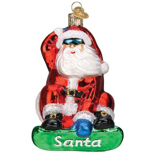 Old World Christmas Snowboarding Santa - No Box Nb3231