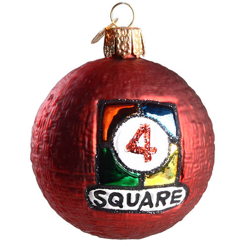 Old World Christmas 4 Square Ball - No Box Nb3233