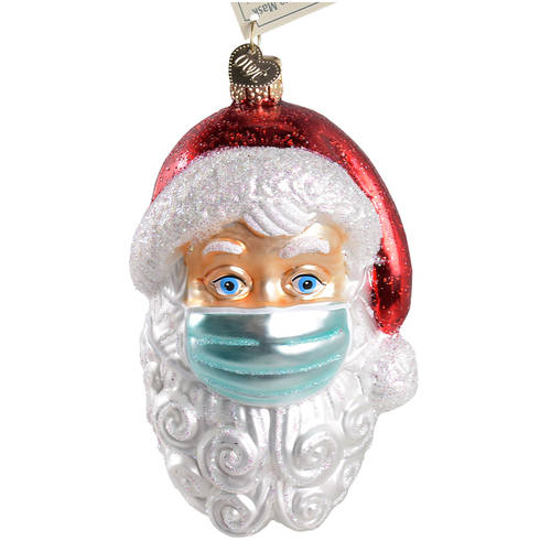 Old World Christmas Santa With Face Mask - No Box Nb3135