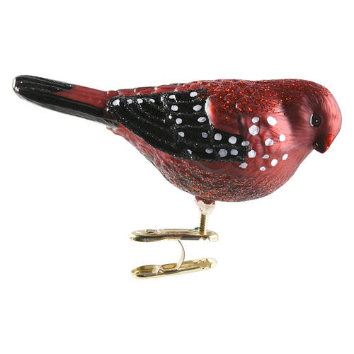 Old World Christmas Strawberry Finch - No Box Nb3189