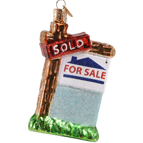 Old World Christmas Realty Sign - No Box Nb2626