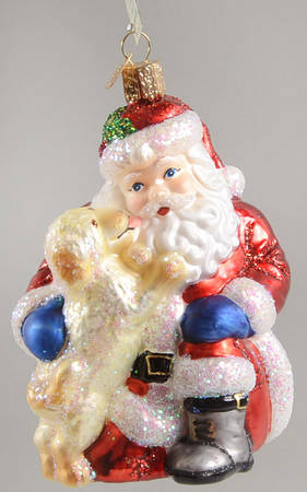 Old World Christmas Santa's Puppy Love - No Box Nb2645