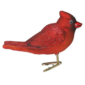 Old World Christmas Bright Red Cardinal - No Box