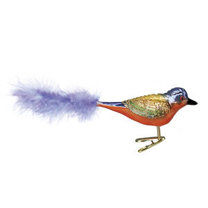 Old World Christmas Painted Bunting - No Box