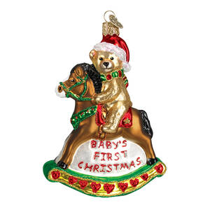 Old World Christmas Rocking Horse - Baby's 1st Christmas - Nb712, No Box