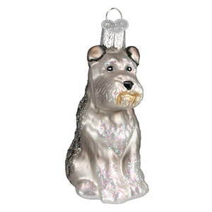 Old World Christmas Schnauzer-Gray - No Box