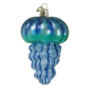 Old World Christmas Jellyfish-Turquoise - No Box