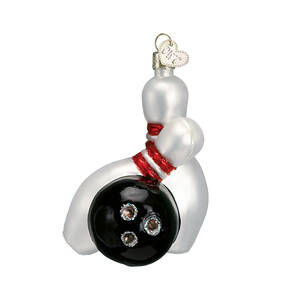 Old World Christmas Bowling Ball & Pins - No Box